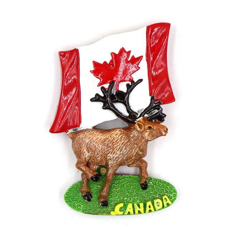Kanada Souvenir Harz Kühlschrank 3d Souvenir Handwerk Magnet für Kühlschrank Dekor