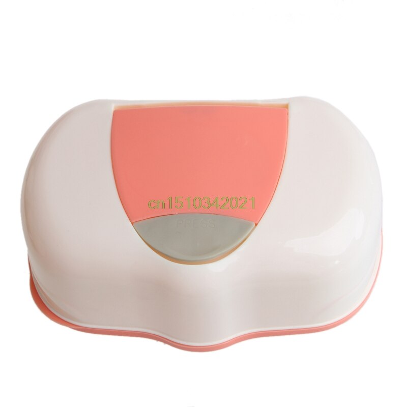 Caja de toallitas húmedas, caja automática de toallitas húmedas de plástico, Pop-up, caja de pañuelos para almacenar toallitas, caja organizadora: Naranja