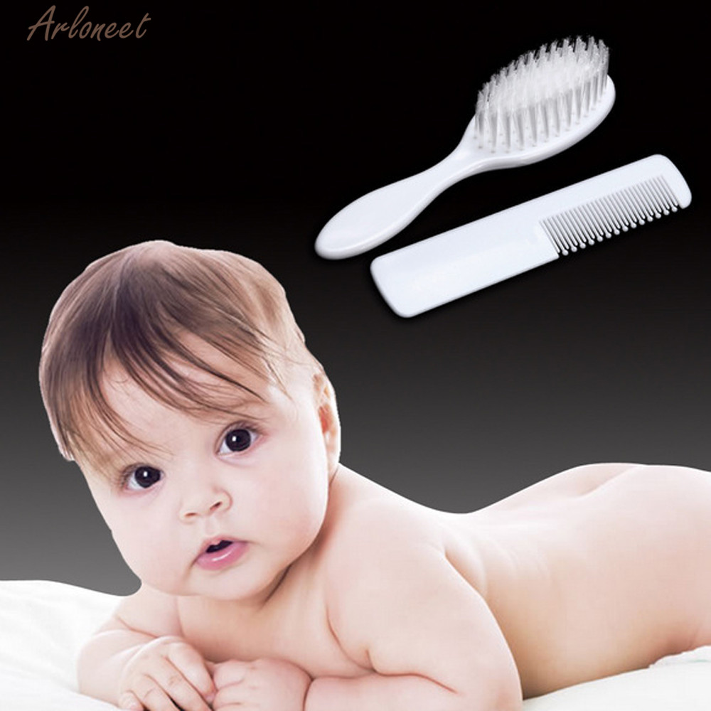 Arloneet Baby Leuke Abs 2Pc Haarborstel Meisjes Baby Mooie Mooie Accessoires Kids Natuurlijke Hoofd Massager Brush