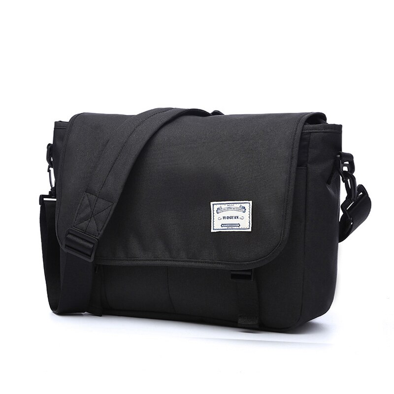 Neue Männer Messenger Taschen männer Business Travel Schulter Taschen weiblichen Leinwand Aktentasche Männer Umhängetasche Unisex Handtasche: Black