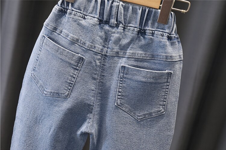 Pantalones vaqueros elásticos para bebés y niños de 2 a 6 años, ropa de primavera y otoño