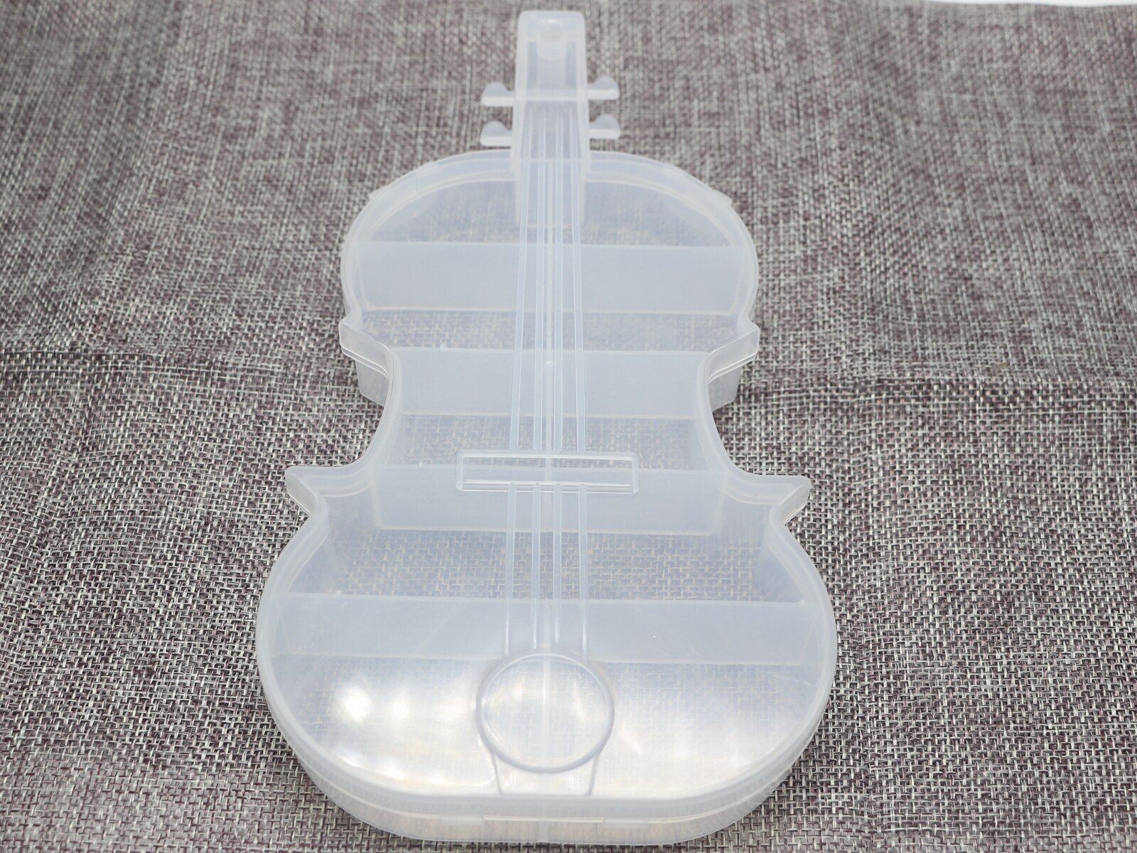 Klar Kunststoff Organizer fallen Fächer Schmuck Perlen Anzeige Lagerung Kasten: 10 Gitarre 315X110mm