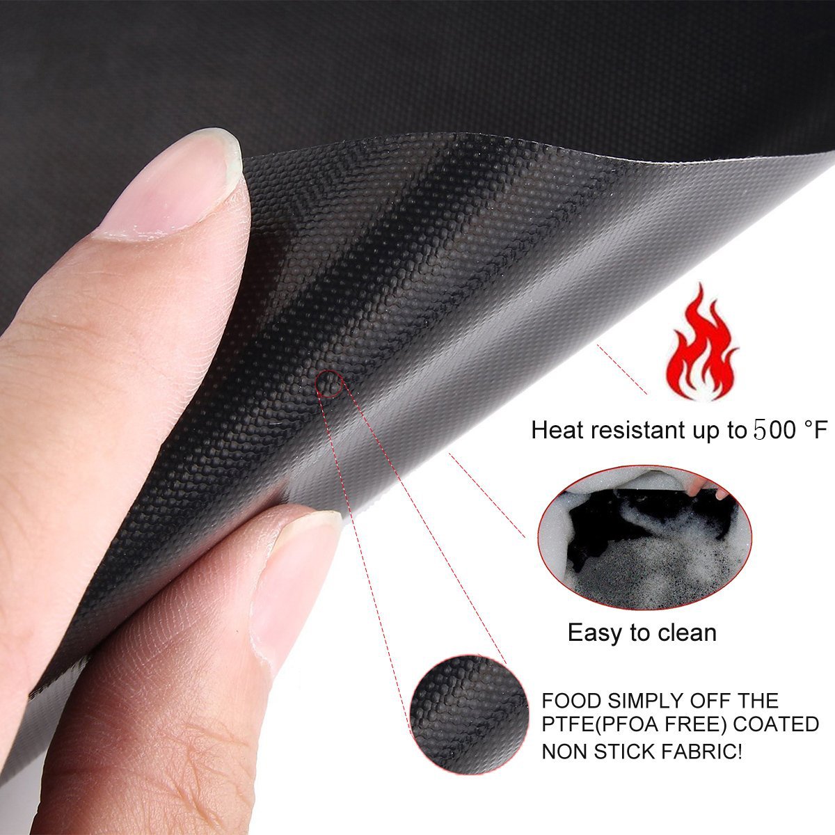 Grill Mat 44X33CM Non Stick BBQ Grill Liners Oven Grill Foil Barbecue Liner Reusable Mat Bbq Tools Bbq Accessories
