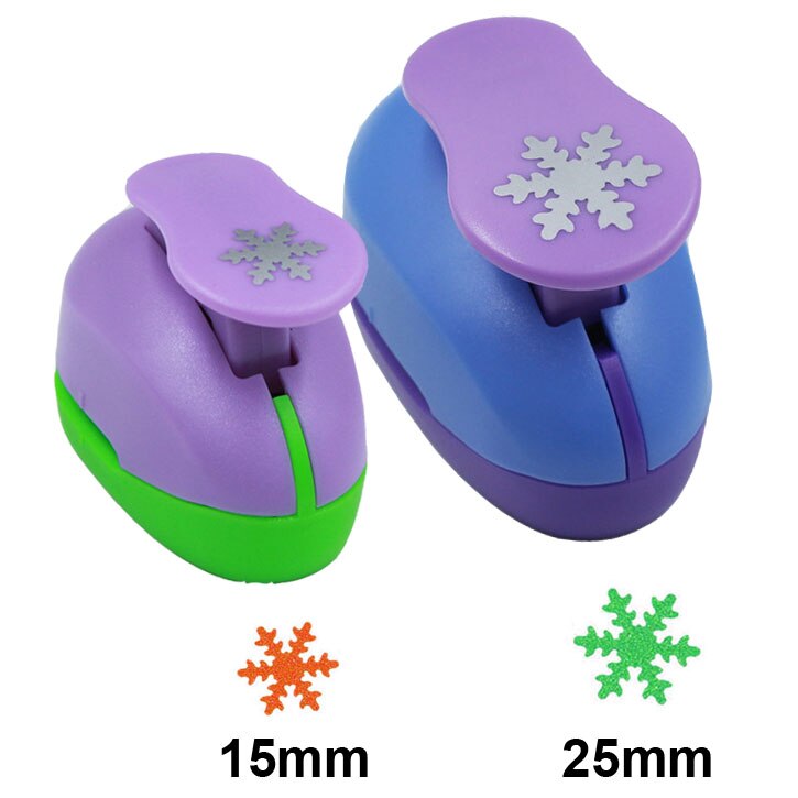 Christmas Snow Punch Craft 2pcs Snowflake (1pc 5/8&quot; and 1pc 1&quot;) hole punch set Scrapbook Paper Puncher Children&#39;s diy: Snowflake
