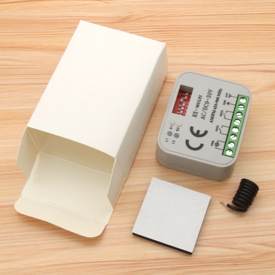 RX MULTI 300-900MHZ Beninca DITEC Hormann MARANTEC Liftmaster 433.92MHZ fixed multi code Remote control receiver swtich: White