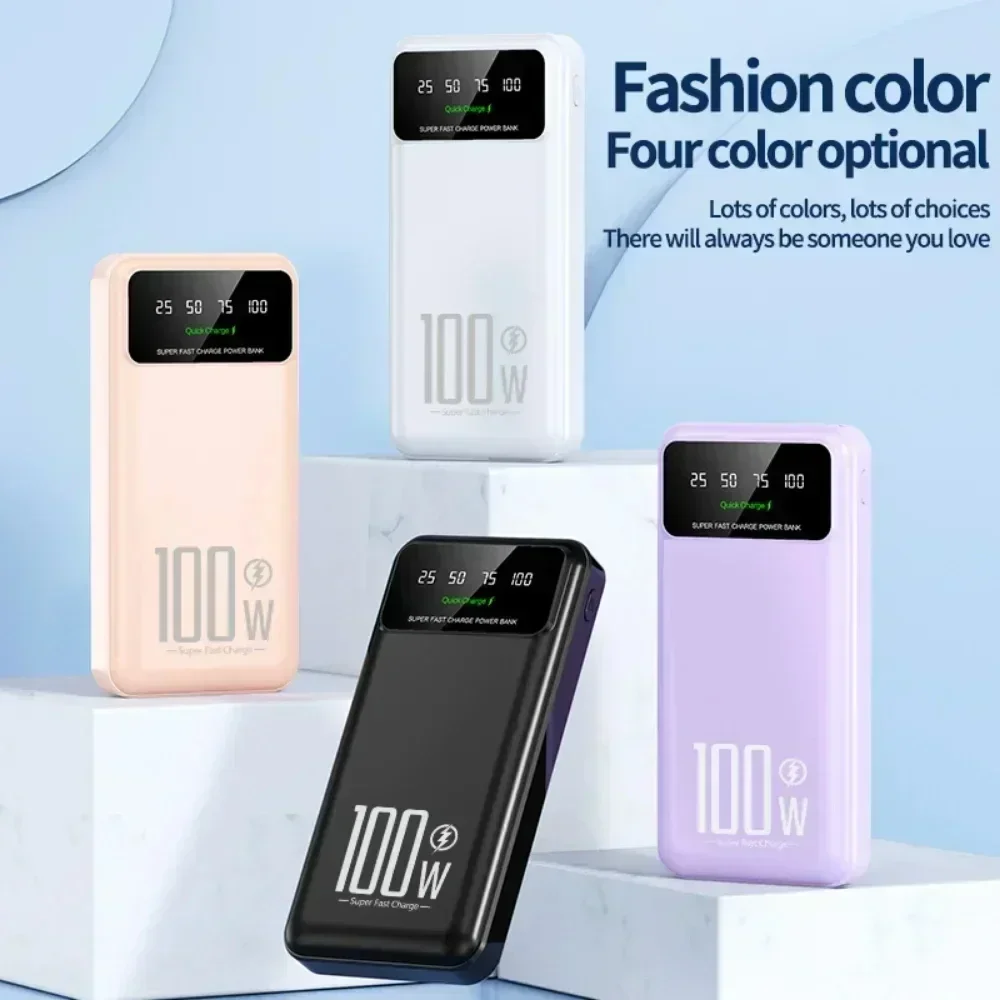 50000mAh haute capacité 100W charge rapide batterie externe chargeur Portable batterie Powerbank pour iPhone