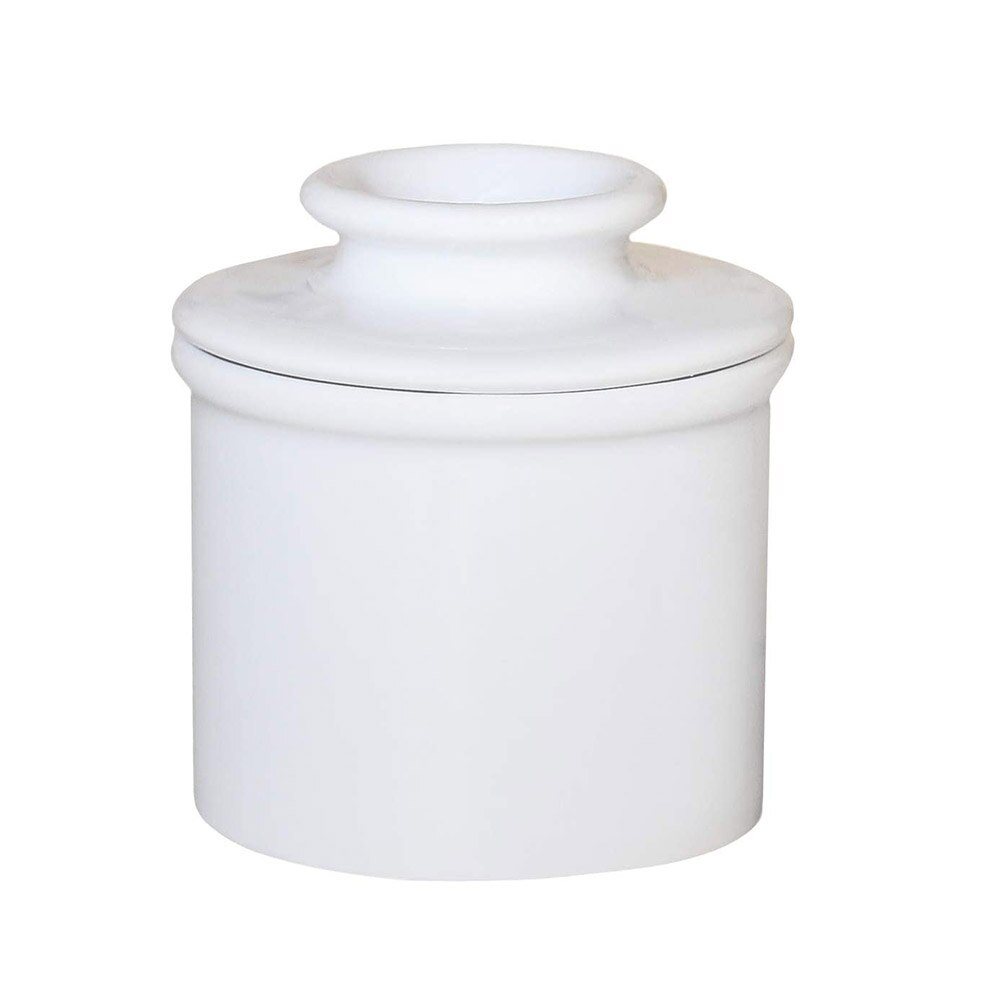 1 set keramiskt material porslin smör keeper crock inte mer hårt smör perfekt fransk smör fat