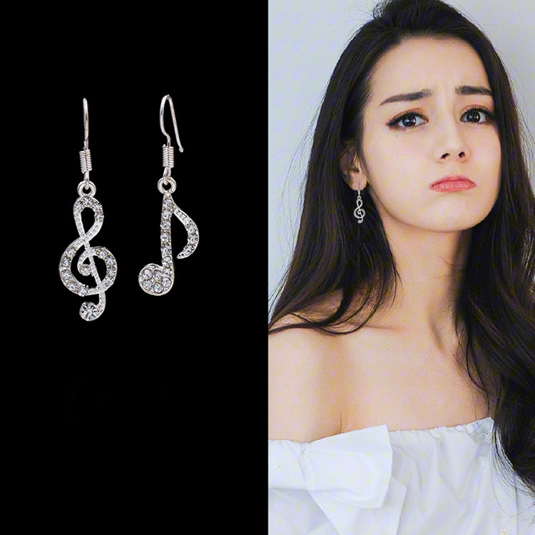 Punk Oorbellen Geometrische Merkt Muziek Asymmetrische Lady Oorbellen Sales Bruiloft Oorbellen