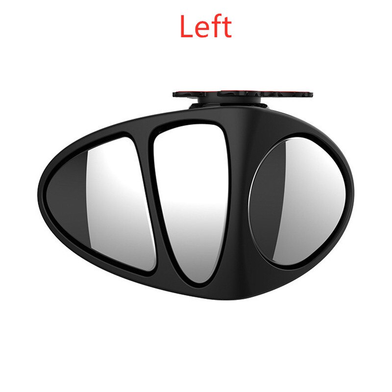 3 In 1 Car Blind Spot Mirror 360 Rotation Adjustable Rear View Front Wheel Mirror Wide Angle anti-collision driving safety: left