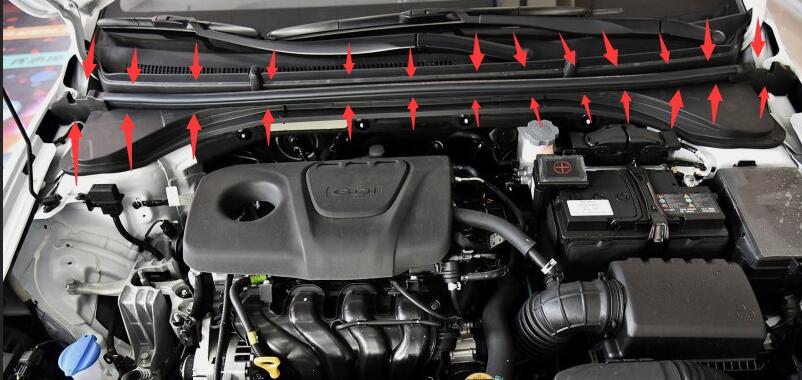 Til hyundai elantra avante ad m/strip hætte hætte tætningsstrimmel svamp blok visker deflector 86430 f 2000