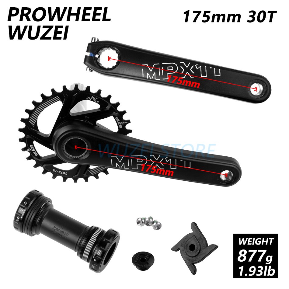 SENSAH XRX 1x12s groupset 170/175mm Crankset XD Flywheel KMC Chain GXP crank sprocket Mountain Bike Derailleurs Kit for M9100: MPX11 175 30T and BB
