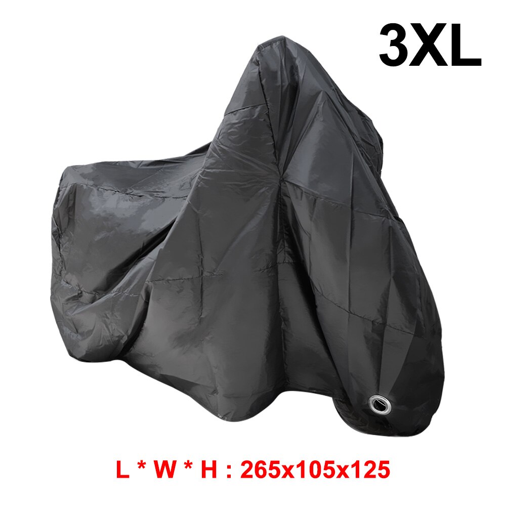 Uv beskyttelsesmotorcykel regndæksler ml  xl 2xl 3xl 4xl udendørs motorcykel regnfrakke universal betræk vandtæt støvtæt: 3xl