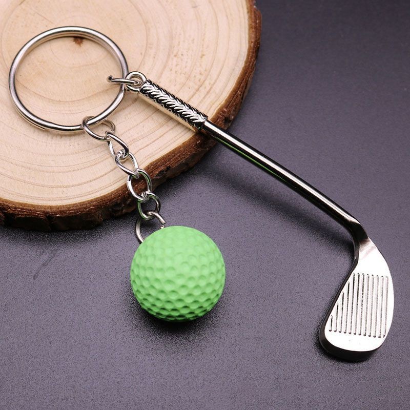 Colgante de llavero con pelota de golf: ¡Agregue un toque deportivo a tu apariencia! perfecto para entusiastas del golf: Verde