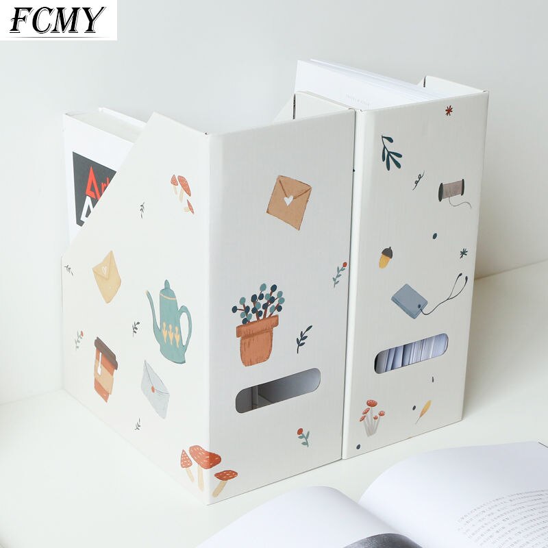 Paper File Folder Storage Box Office Supplies Shelf Shelves Student Desktop Bookshelf Book Stand Supplies Desk Accessories