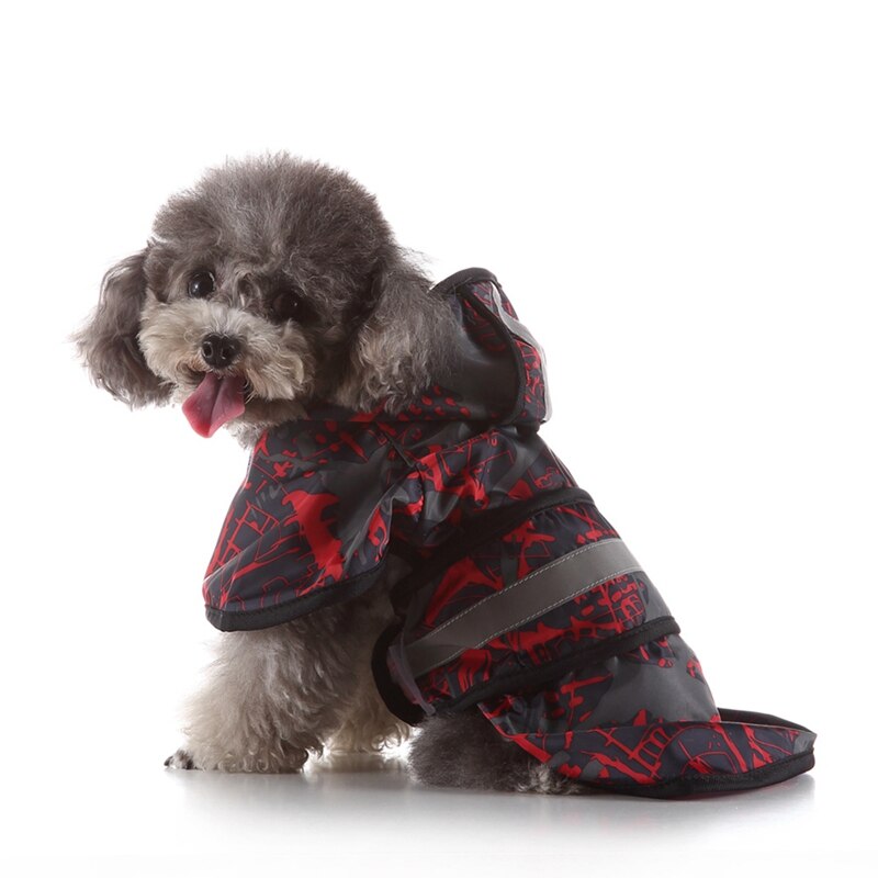 Dog Raincoat Puppy Soft Breathable Rain Coat with Hood Reflective Waterproof Dog Raincoat Clothes Pet Cat Small Dog Rainwear