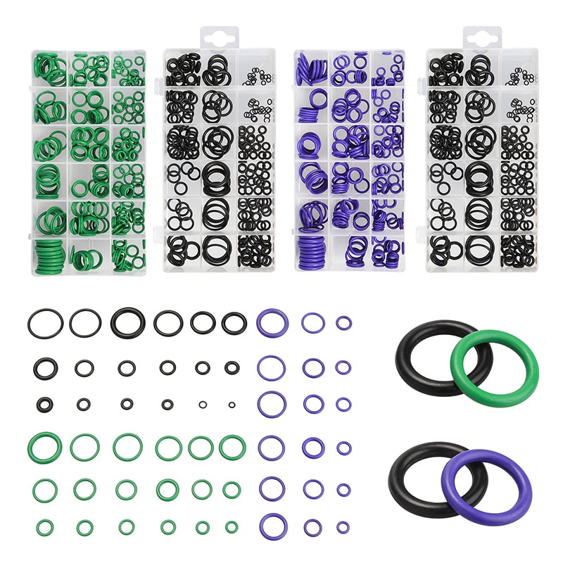 495Pcs/Pack O Ring Rubber Washer Seals Assortment Black O-Ring Gaskets Set oil resistance 36 Sizes For Car Gasket