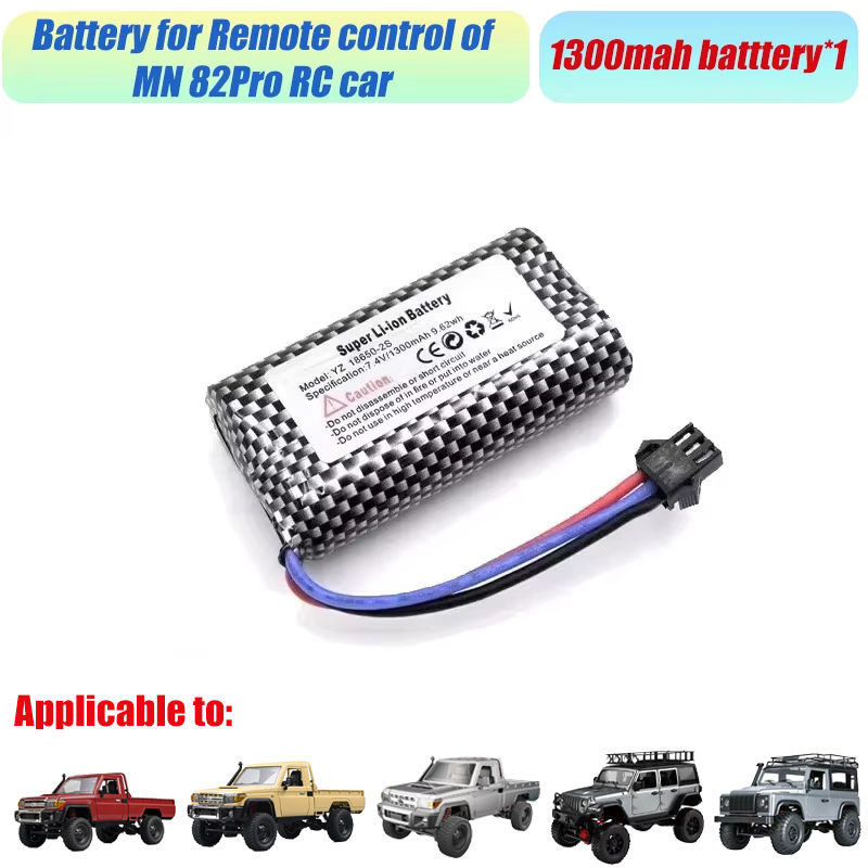 Rc accessories battery charger  mn82 3000 7,4 v large capacity lithium battery accessories  mn82s mn82 per  mn99s mn168 mn128 mn78: Navy blue
