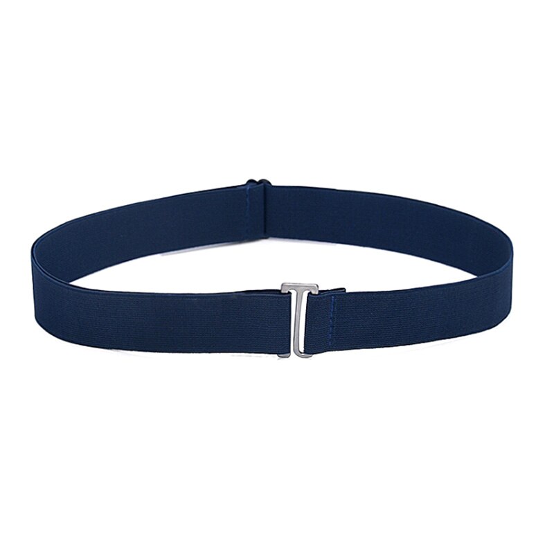 Women Invisible Belt Buckle Plastic Comfortable Elastic Belt For Women Men Adjustable No Show Web Belt For Jeans: DB