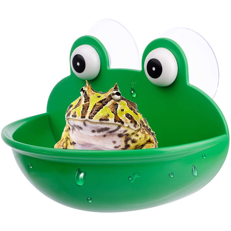 Amphibian Aquatic Frog Habitat Cute Fish Tank Decoration Suitable for Frog Toad Gecko Tadpole Turtle and Small Aquatic Animals