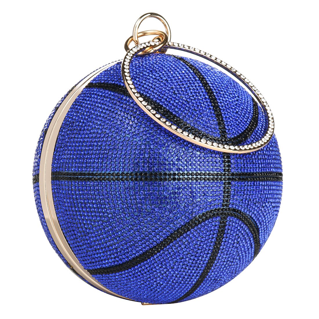 Bolsa de basquete diamante feminina, bolsa de mão de desenho bola de luxo para mulheres bolsas de festa e sacola feminina de ombro corrente bolsa de mão basquete