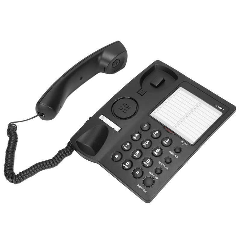 L006C Home Landline Phone Caller ID Fixed Telephone Desktop Wired Phone Hands-free Calling House Telephones for Hotel Office