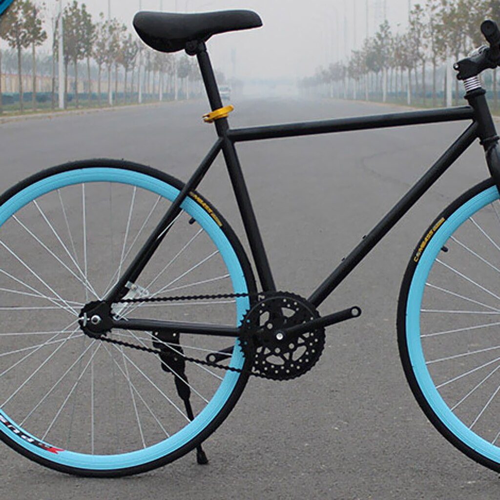 Mtb bmx fixie landevejscykel stålkæde single speed cykelkæde magisk knap kæde 1/2 '  x 1/8 ' sort