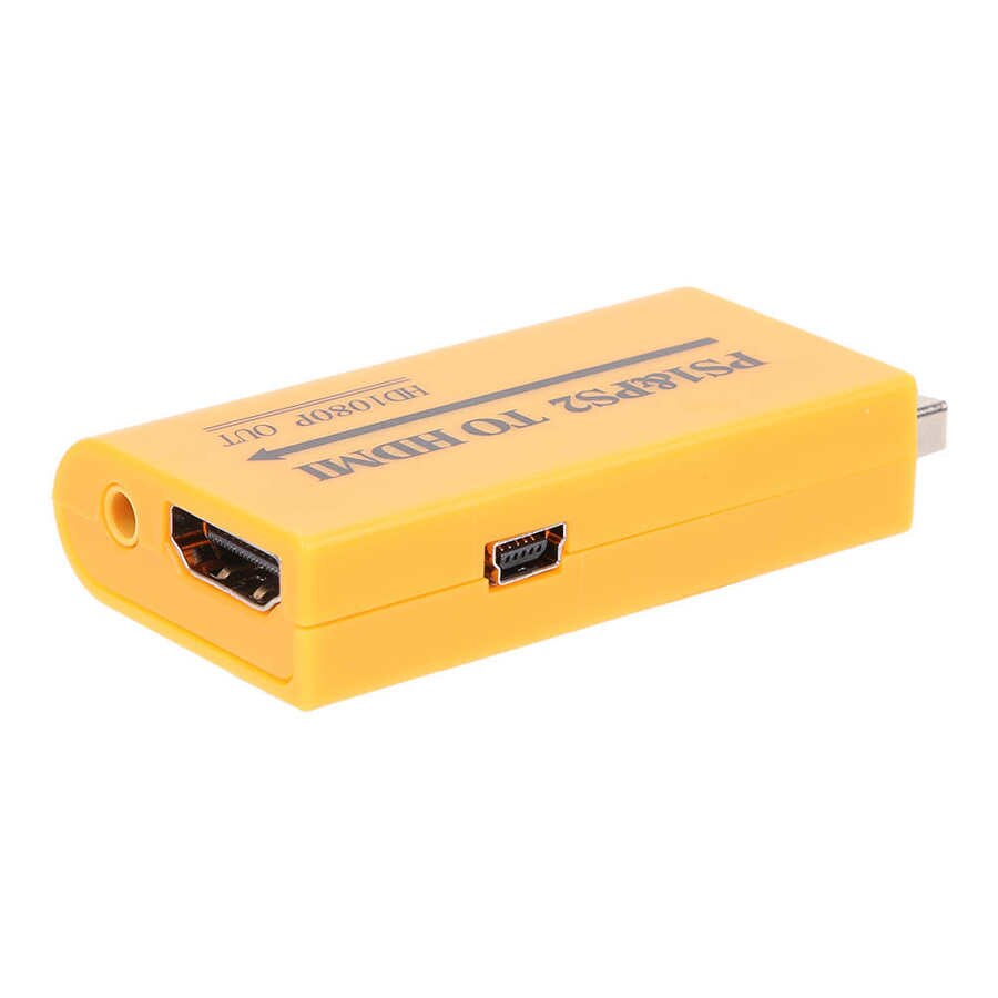 Video Converter Converter Adapter Output Composite PS1/PS2 to Converter Pure Digital Video for Video Audio Villa