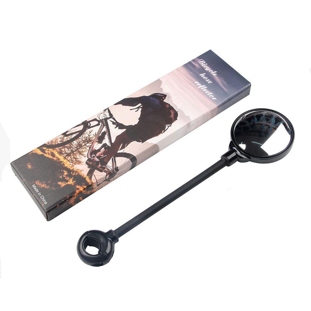 Bike Spiegel Verstelbare Fietsen Achteruitkijkspiegel Grote Scherm Flexibele Fietsstuur Mount Reflecterende Spiegel Voor E-Bike Motor: 1pc