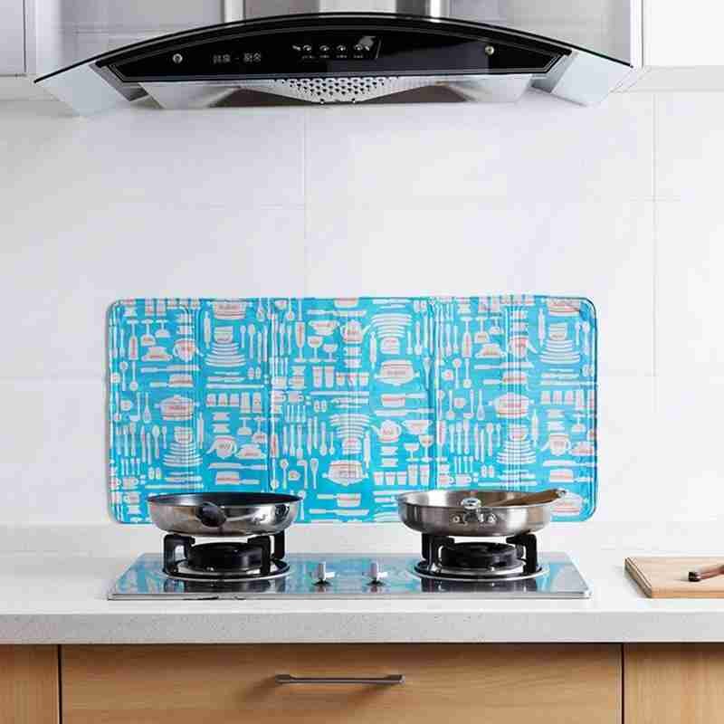 Olie-Proof Plaat Opvouwbare Aluminium Plaat Keuken Gasfornuis Partitie Koekenpan Bescherming Netto Tegen Olie Splash Keuken Gereedschap