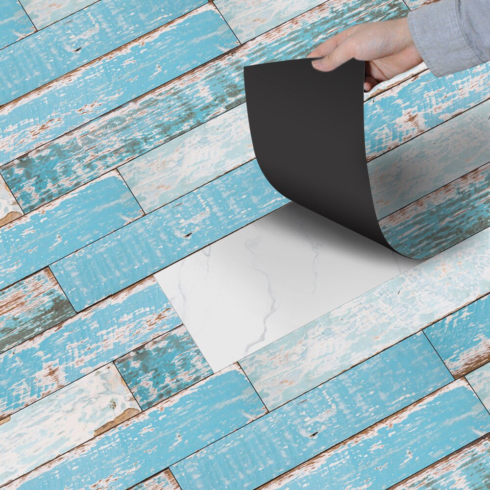 20X50 Cm Retro Zelfklevende Pvc Vloer Roll Vintage Baksteen Lijn Patroon Diy Hotel Slaapkamer Grond Decal Floor sticker Z0224