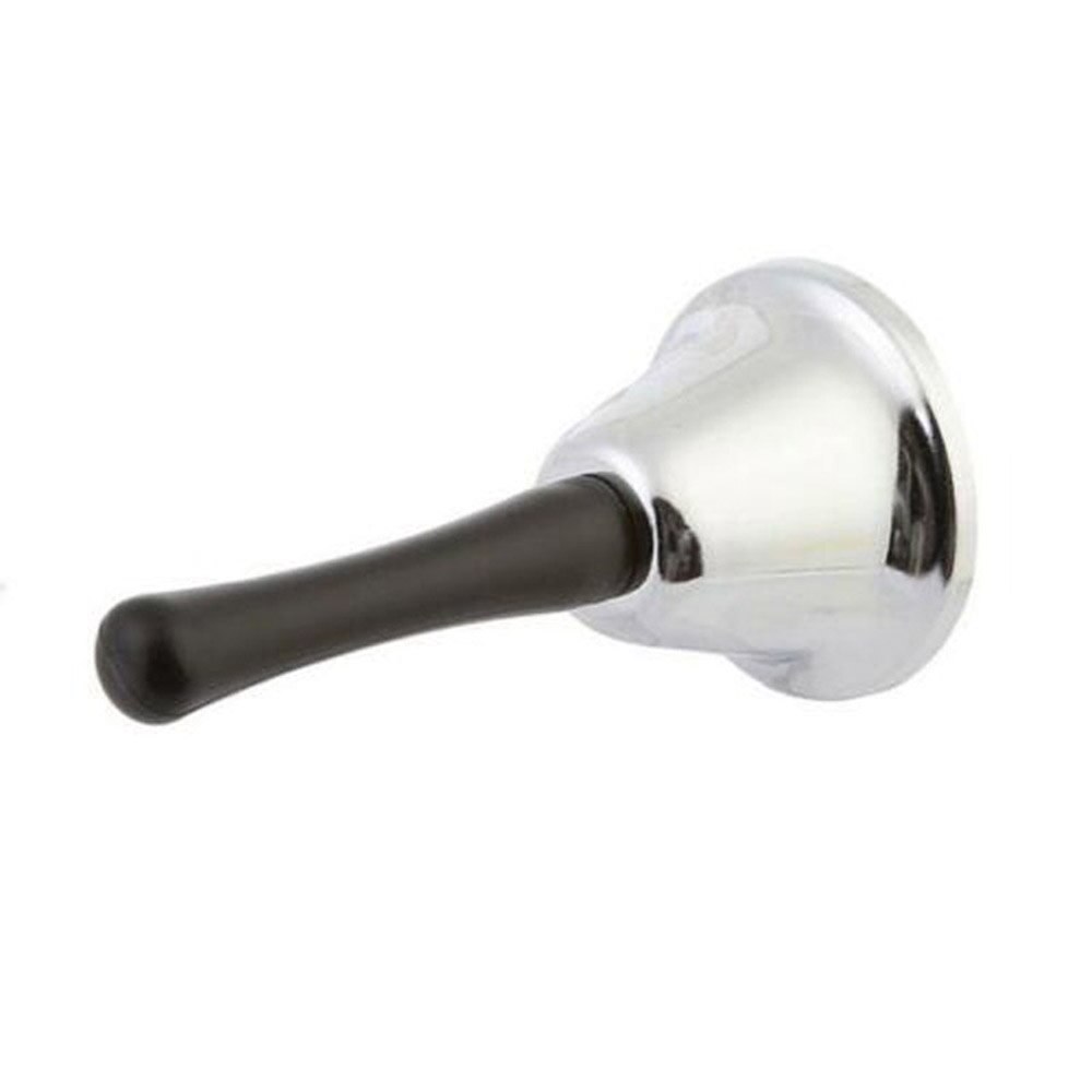Campana de mano plateada con llamada fuerte, Jingles para eventos de boda, decoración, línea de comida, alarma, de Navidad