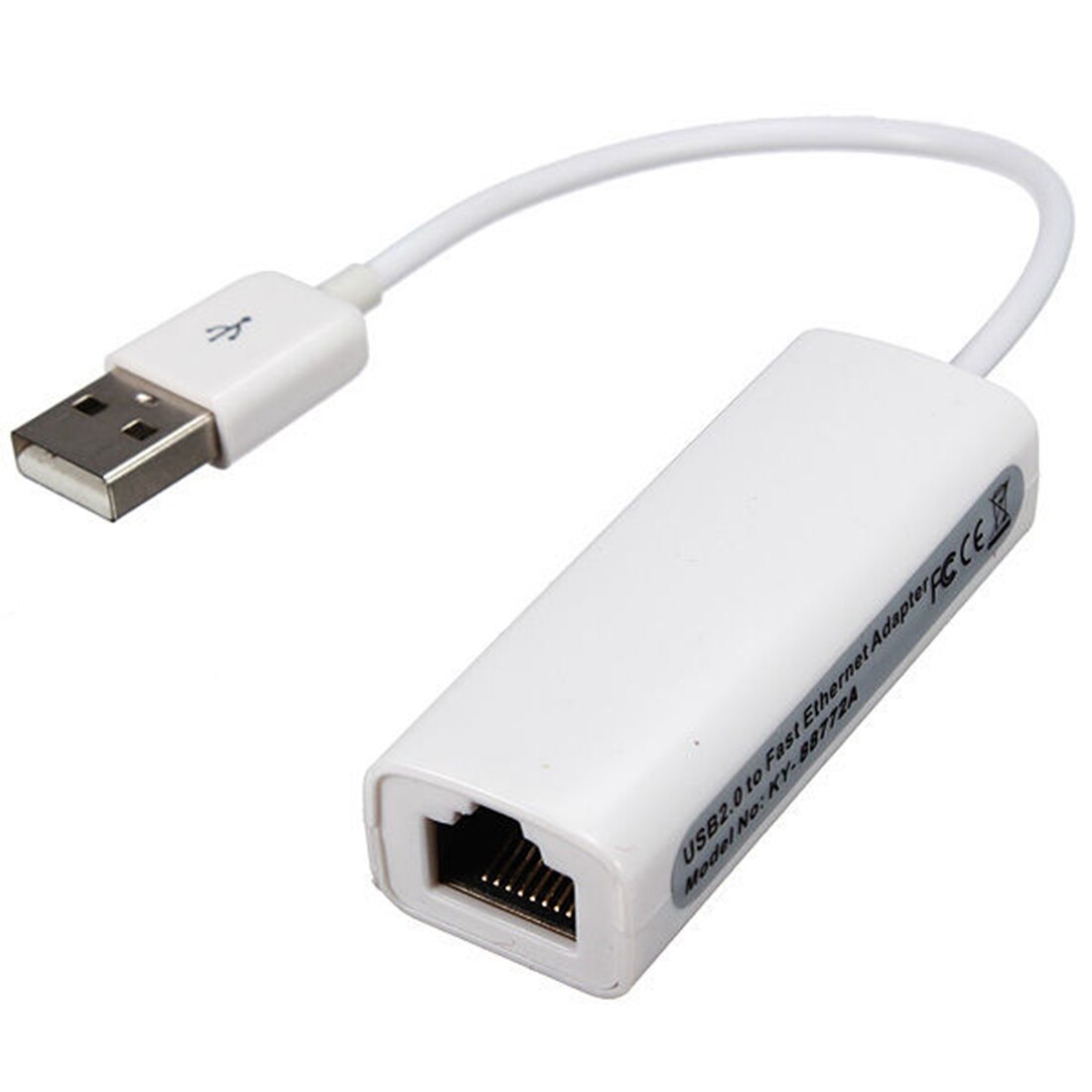 Adaptador de red Ethernet USB 2,0 a RJ45 para Apple Mac MacBook Air, ordenador portátil y PC