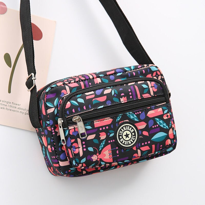 Women Nylon Shoulder Bag for Laidies Large Capacity Messenger Mum Bags Mini Woman&#39;s Crossbody Bag Zipper Closure Femme: 11