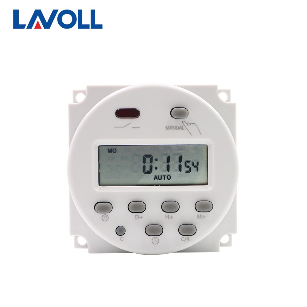CN101A avec couvercle minuterie relais interrupteur de lumière programmable minuterie numérique swith avec couvercle de protection hebdomadaire