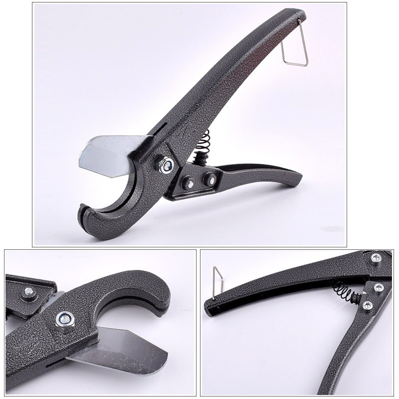 PVC Pipe Cutter 16~40mm Aluminum Alloy Body Ratchet Scissors Steel Blade Up for Cutting Tube PVC/PPR Hose Cutting Hand Tools