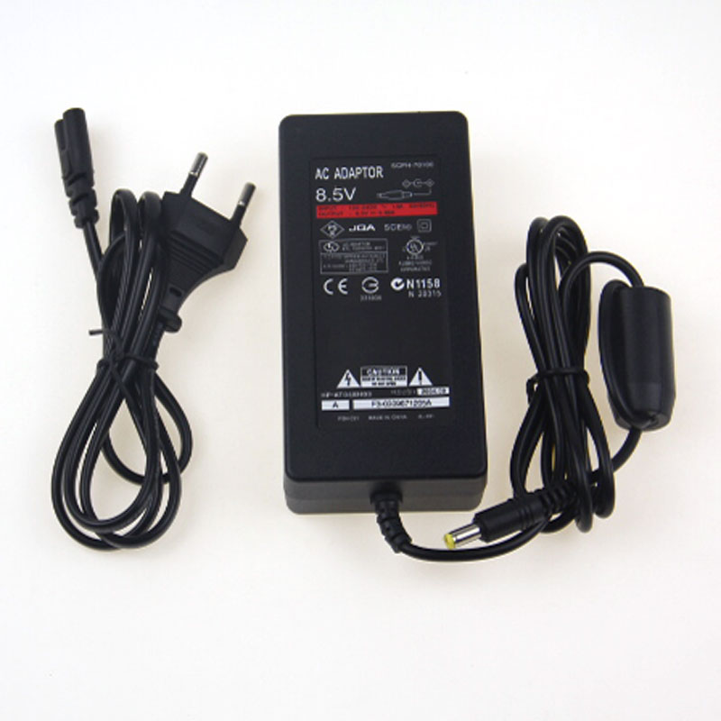 EU AC power adapter for Sony Playstation 2 PS2 Slim 70000 AC 100~240V 50 / 60Hz 80cm cable black