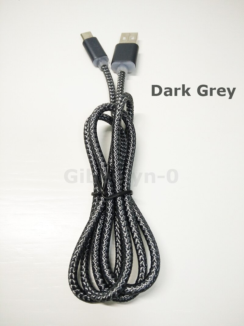 10mm długi typ C wtyczka szybkie ładowanie kabel robić ładowarki dla Blackview P10000 BV9800 BV9700 BV9500 BV9000 BV7000 zawodowiec dla Oukitel K6 K10: ciemny szary / 1 m