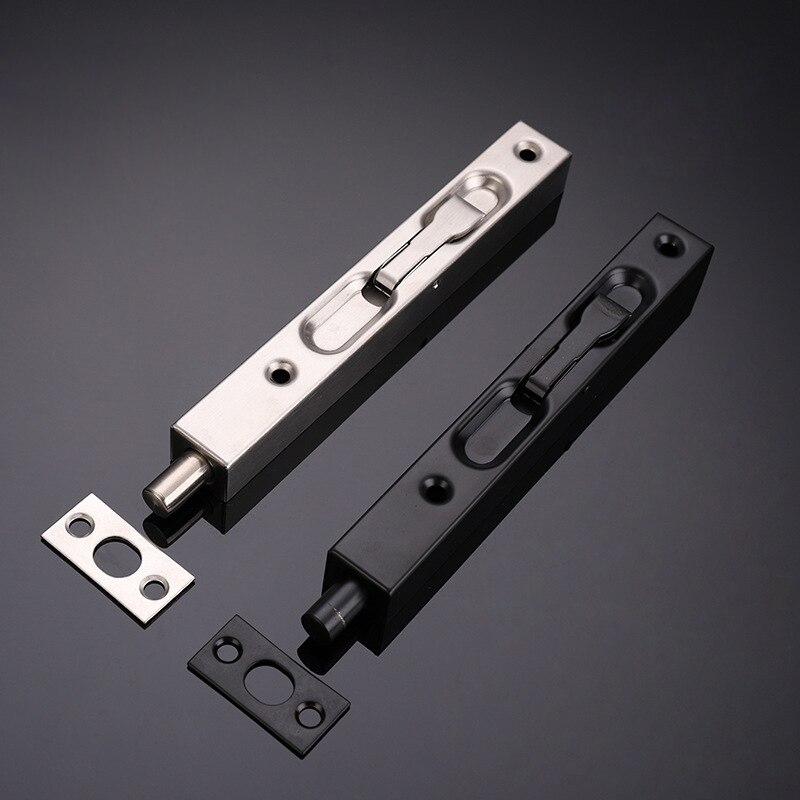 6 Inch Stainless Steel Hidden Door Bolt Security Guard Door Latch Sliding Door Lock Bathroom Bolt Dust Proof Hardware