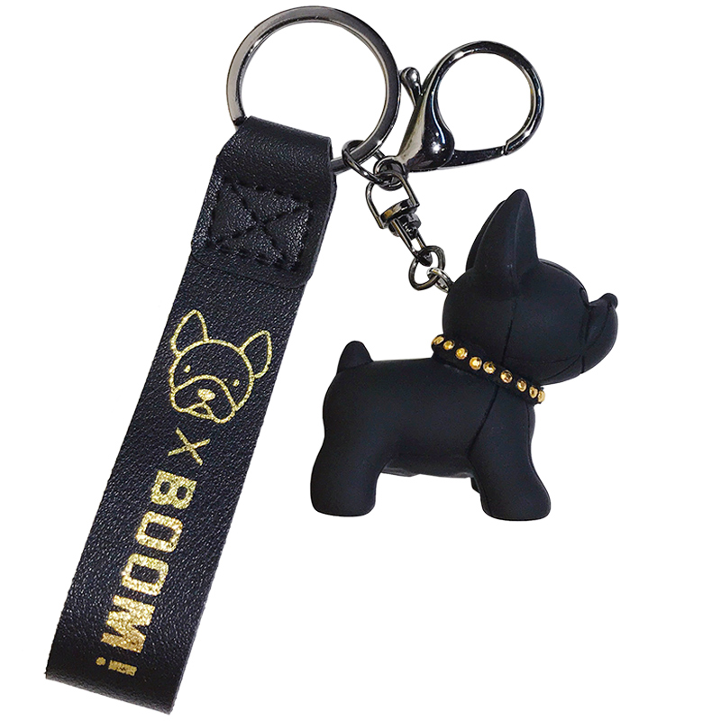 Fadou-Llavero de coche con forma de cachorro, exquisito colgante de bulldog de celebridad de Internet para mujer, colgante de mochila escolar para niños, llavero para amantes