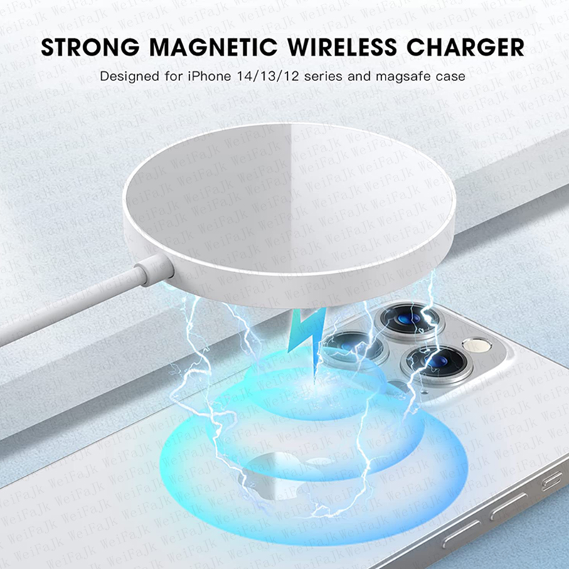 Apple Original Magsafe draadloze oplader voor iPhone 15 14 13 12 11 Pro Max SE Mini X XS XR 8 Plus snel opladen Type C Lightning-kabel