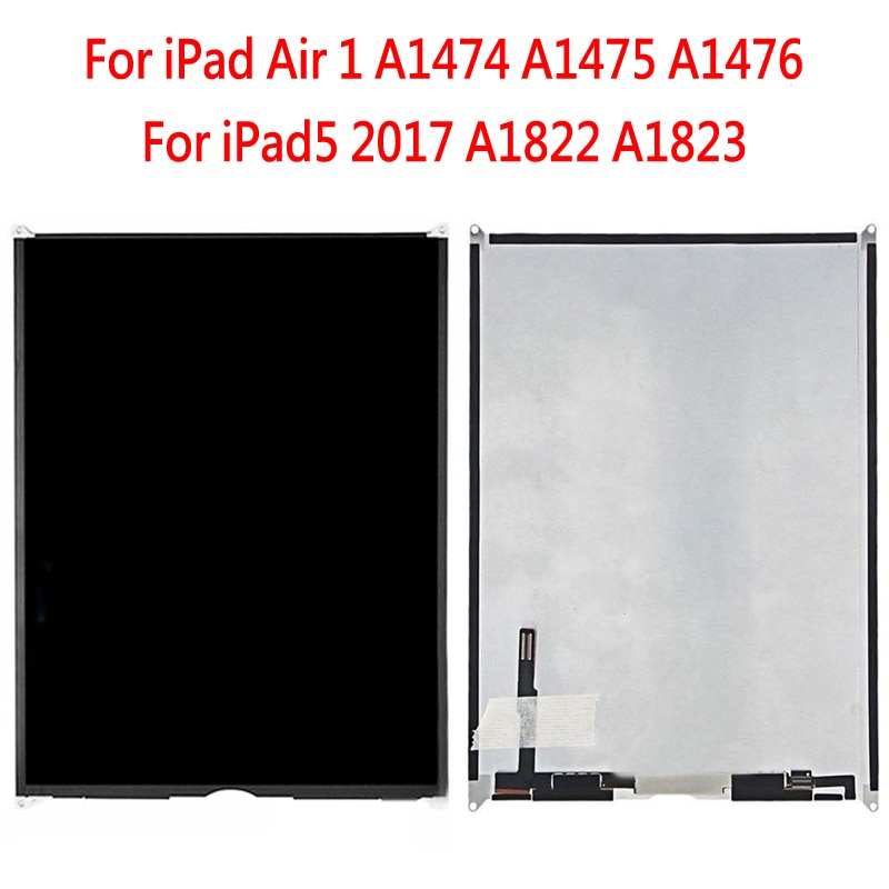 1 pçs display lcd para ipad ar 1 ipad5 2017 a1474 a1475 a1476 a1822 a1823 lcd tela matriz tablet peças de reposição