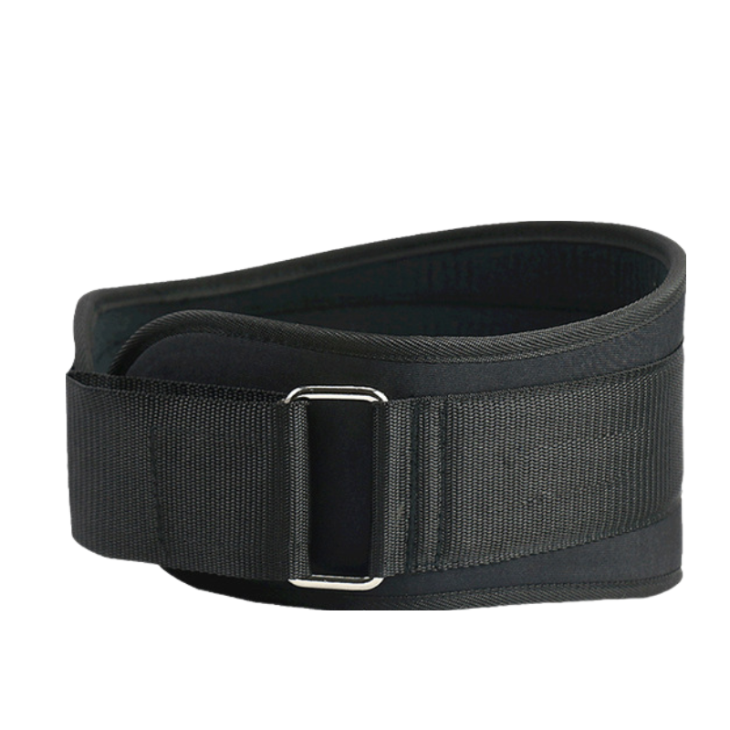 Tyngdlyftningsbälte träning med metallspänne för män kvinnor gym knäböj marklyft styrkelyftsträning fitness marklyft: M