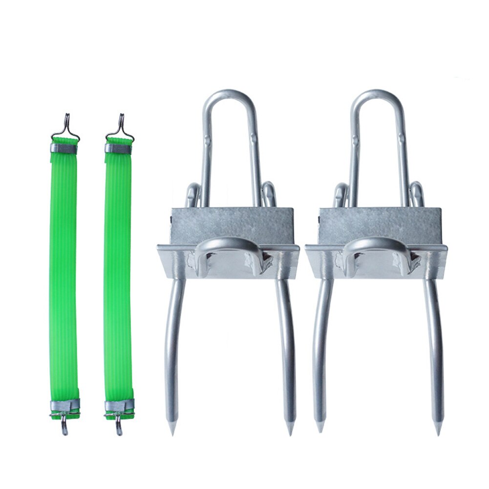 1 Paar Boom Klimmen Tool Spurs Multifunctionele Pole Klimmen Gear Spikes Anti-Slip Schoenen Cat Paws Pole klimmen: Zilver