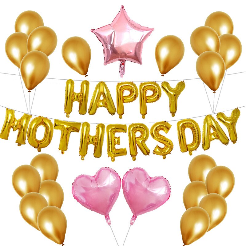 MOTHER 'S Day Decoratie Aluminium Folie Ballon Set 12-Inch Metalen Launch Ballon Kamer Decoratie MOTHER 'S Day Ballon