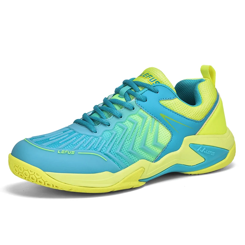 Badmintonschuhe für damen und herren, rutschfeste tennisschuhe für drinnen- und draussen-sportarten, blaue sneaker: Hellgrün / 39