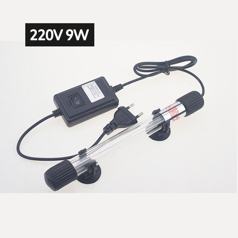 13W Aquarium Uvc Lamp Lichten Sterilisator Uv Lamp Verlichting Aquarium Bactericide Desinfectie Waterbehandeling Purifier 110V/220V: 9W 220V EU