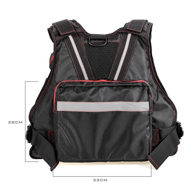 Thickened Fishing Vest Fly Fishing Buoyancy Vest Fishing Gear Outdoor Sport Vest Multi Pockets Buoyancy Safety Jacket