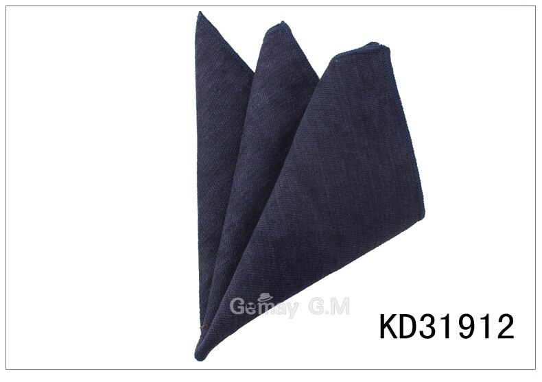Solid Cotton Pocket Square For Men Suits Hanky Mens Handkerchiefs Casual Suit Square Handkerchief Towels For Party Scarves: KD31912