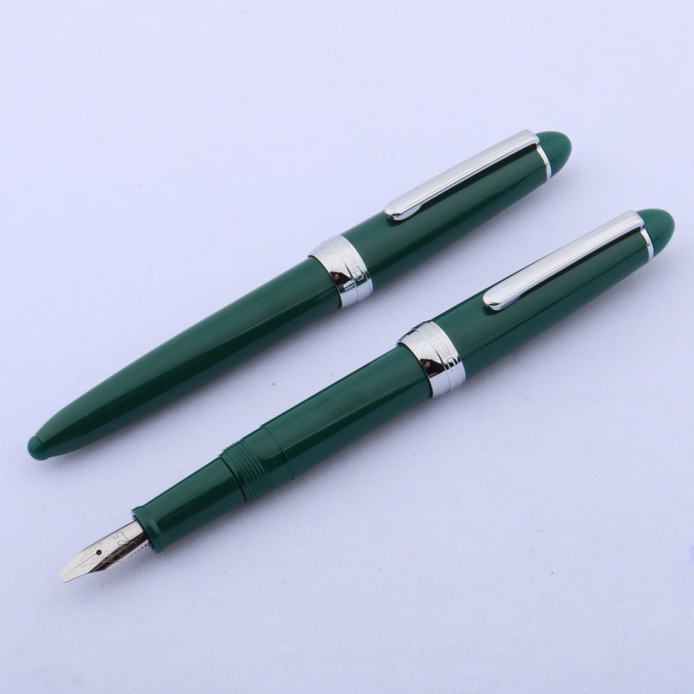 992 parallel Fountain Pen Duckbill Gothic art Flower Flat plastic Dark green Office school supplies ink pens