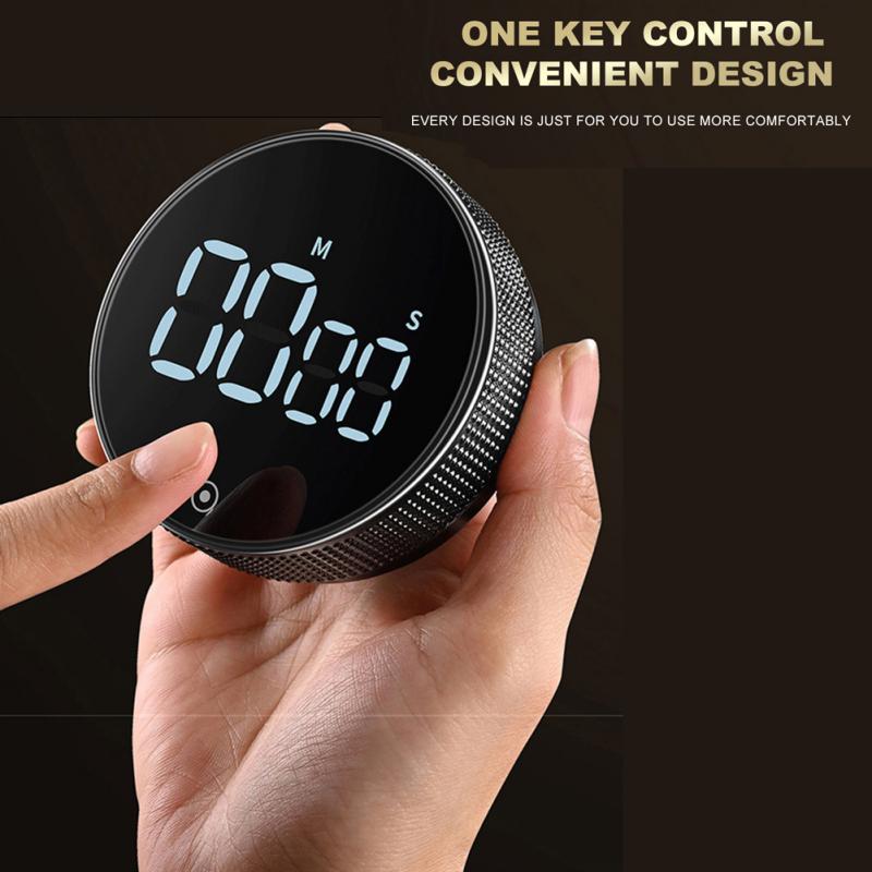 Minuterie de cuisine numérique LED, chronomètre d'étude, électronique magnétique, compte à rebours, horloge, rappel mécanique, alarme, Gadget de cuisine